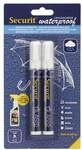 Securit 2er-Pack Kreidestifte &raquo;CHALKMARKERS Waterproof&laquo; 2-6 mm wei&szlig; wei&szlig;