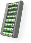 GP Batteries Akku-Ladeger&auml;t Basic E821U 8-Port mehrfarbig