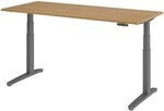HAMMERBACHER Schreibtisch h&ouml;henverstellbar (elektrisch) &raquo;Alicante&laquo; 180 cm Gestell