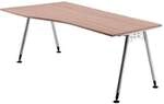 HAMMERBACHER Freiformtisch &raquo;A-Line&laquo; 180 cm braun, 180x76x80 cm