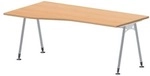 HAMMERBACHER Freiformtisch &raquo;A-Line&laquo; 180 cm braun, 180x76x80 cm