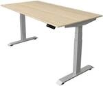 Kerkmann Schreibtisch h&ouml;henverstellbar (elektrisch) &raquo;Move 4&laquo; 160 cm T-Fu&szlig; braun,