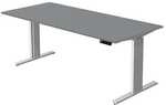 Kerkmann H&ouml;henverstellbarer Steh-Sitz-Tisch (elektrisch) &raquo;Move 3&laquo; 180 cm grau,