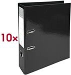 EXACOMPTA 10x Ordner &raquo;Iderama&laquo; Karton schwarz, 7x32x30 cm
