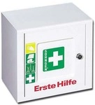 ALUDERM Erste Hilfe Kasten &raquo;Piccolo&laquo; mit F&uuml;llung DIN 13157 wei&szlig;, 26.5x24.5x18 cm