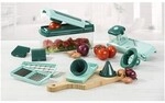 Genius 16-tlg. Gem&uuml;seschneider-Set &raquo;Nicer Dicer Fusion Julietti&laquo; silber