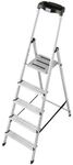 Krause Stehleiter &raquo;MONTO Safety&laquo; 5 Stufen silber, 180 cm
