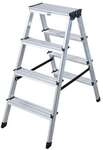 Krause Doppelleiter &raquo;MONTO Dopplo&laquo; 2x 4 Stufen silber, 95 cm