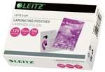 Leitz Laminierfolien iLAM Sonderformat (95x65 mm) 100 St&uuml;ck 125 mic transparent,