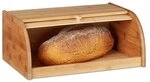 relaxdays Brotkasten aus Bambus breit braun, 40x16.5x27.5 cm