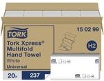 Tork Papierhandt&uuml;cher H2 150299 wei&szlig;, 21 cm