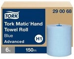 Tork Handtuchrolle &raquo;Matic&reg; H1 Advanced&laquo; 2-lagig blau 6 Rollen blau, 21 cm