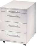 HAMMERBACHER Rollcontainer &raquo;Leasureline&laquo; mit klassischen Schubladen grau,