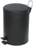 Alco M&uuml;lleimer 12 Liter mit Trittmechanik schwarz, 25.5x39.5 cm