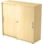 HAMMERBACHER Schiebet&uuml;renschrank 3 OH braun, 120x110x40 cm