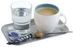 APS Serviertablett &raquo;KAFFEEHAUS&laquo; 21,5 x 13 cm silber, 21.5x1.5x13 cm