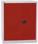 Bisley Stahlschrank mit Fl&uuml;gelt&uuml;ren &raquo;Universal&laquo; 91,4 x 100 cm rot, 91.4x100x40 cm