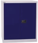 Bisley Stahlschrank mit Fl&uuml;gelt&uuml;ren &raquo;Universal&laquo; 91,4 x 100 cm blau, 91.4x100x40