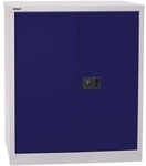 Bisley Stahlschrank mit Fl&uuml;gelt&uuml;ren &raquo;Universal&laquo; 91,4 x 100 cm Fachboden verzinkt