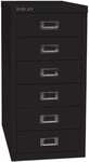 Bisley Schubladenschrank &raquo;MultiDrawer&laquo; A4, einbahnig, 6 Sch&uuml;be schwarz, 27.9x59x38