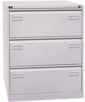 Bisley Light H&auml;ngeregistraturschrank &raquo;Light&laquo; A4, zweibahnig, 3 Sch&uuml;be grau,