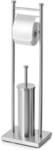 Zeller WC-Garnitur Edelstahl silber, 18x76 cm