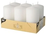 Papstar Stumpenkerze 11,5 cm 6 St&uuml;ck wei&szlig;, 11.5 cm