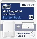 Tork Handtuchspender &raquo;C/Z-Falzung&laquo; + 250 Blatt Erstbef&uuml;llung GRATIS wei&szlig;,