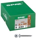 SPAX Universalschrauben Z2 R&uuml;ckwandkopf WIROX 3,5 x 25 mm 2000 St&uuml;ck