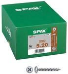SPAX Universalschrauben Z2 R&uuml;ckwandkopf WIROX 5 x 20 mm 2000 St&uuml;ck