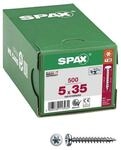 SPAX Universalschrauben T20 Halbrundkopf WIROX 5 x 35 mm 500 St&uuml;ck