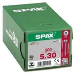 SPAX Universalschrauben Z2 Halbrundkopf WIROX 5 x 30 mm 500 St&uuml;ck