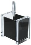 Wedo Stiftek&ouml;cher &raquo;acryl exklusiv&laquo; schwarz, 9.4x9.4x6.5 cm