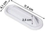 Nobo Magnetischer Mini-Tafelwischer f&uuml;r Whiteboards wei&szlig;, 2.5 cm