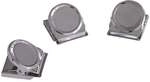 Franken 3er-Pack Magnetclips &raquo;HMC35&laquo;, Haftkraft 500 g silber, 4.5x3.5 cm