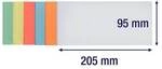 Franken 300er-Pack Moderationskarten &raquo;Rechteck&laquo; 20,5 x 9,5 cm 6 Farben blau,