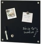 Zeller Glas-Magnettafel 40,0 x 40,0 cm schwarz schwarz