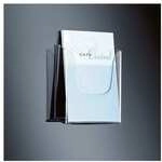 Sigel Wand-Prospekthalter LH115 f&uuml;r A4 transparent, 24x25x4.5 cm