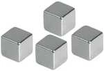 Franken Magnetw&uuml;rfel Haftkraft bis 3 kg HMN1010 4 St&uuml;ck silber, 1x1 cm