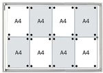 Franken Schaukasten f&uuml;r den Innenbereich &raquo;X-tra!Line&reg; FS&laquo; silber, 96x68x3 cm
