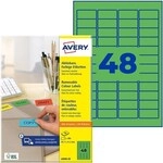 Avery Zweckform Wiederabl&ouml;sbare Farbige Etiketten 45.7x21.2 mm 960 St&uuml;ck gr&uuml;n