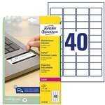 Avery Zweckform 800 Abziehsichere Etiketten - 45,7x25,4 mm &raquo;L6145-20&laquo; wei&szlig;