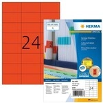 Herma Universaletiketten permanent rot 70x37 mm 2400 St&uuml;ck 4407 rot