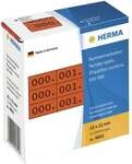 Herma Nummernetiketten &raquo;Zahlen dreifach&laquo; 22 x 10 mm 3x 1000 St&uuml;ck rot