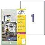 Avery Zweckform Wetterfeste Folien-Etiketten 210 x 297 mm &raquo;L4775-100&laquo; wei&szlig;