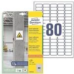 Avery Zweckform Papier-Etiketten &raquo;L7872-20&laquo; stark haftend 35,6 x 16,9 mm wei&szlig;