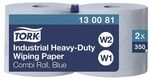 Tork Industrie-Wischt&uuml;cher blau 3-lagig 24x34 cm (2x350 Blatt) blau, 24 cm