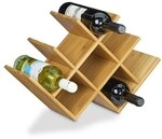 relaxdays Weinregal Bambus 31,5 x 47 x 16,5 cm braun
