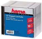 Hama CD/DVD/Blu-ray-Doppelh&uuml;llen &raquo;Jewelcase&laquo; transparent, 14x12.4x10.4 cm