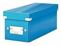 CD/DVD-Ablagebox WOW 6041 „Click & Store“ blau, Leitz, 14.3x13.6x35.2 cm